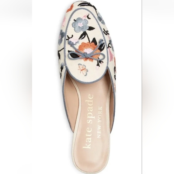 Kate Spade New York Devi Mule Floral Garden Bone 8 - Picture 3 of 11